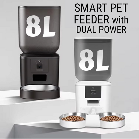 5G Smart Pet Feeder with 1080p Camera, Wi-Fi, and Voice Recorder