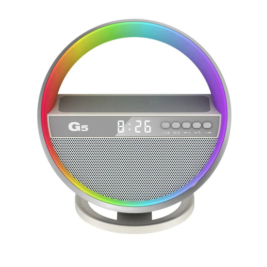 Bluetooth Hi-Fi Surround Sound Speaker | RGB Music Rhythm | Wireless Charger & Multi-Playback