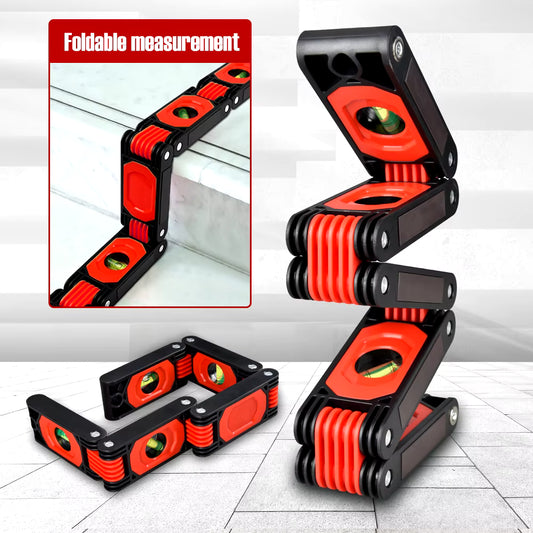 Foldable Magnetic Spirit Level Tool – Precision Angle Finder for DIYers and Builders