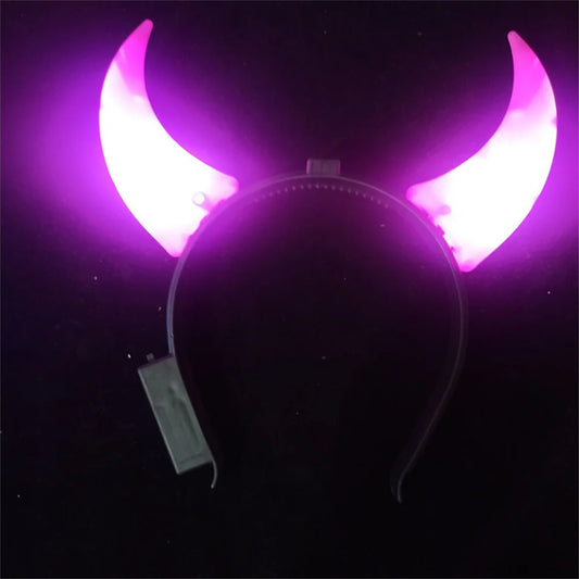 LED Devil Horns Headband