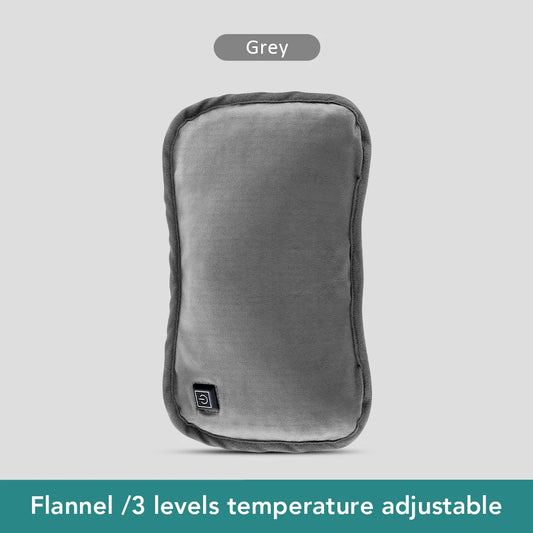 USB Charging Electric Hand Tummy Warmer – Soft Flannel Hot Water Bag for Winter Relief
