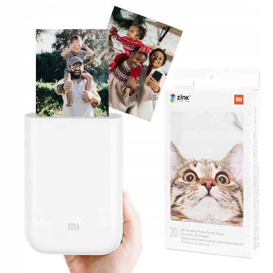 Mi Pocket Photo Printer: Wireless Bluetooth, AR Video, Thermal Color Prints