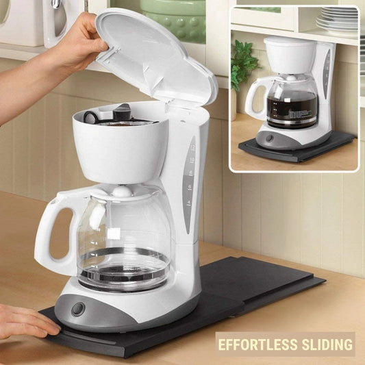 Space-Saving And Practical Sliding Tray for Kitchen Appliances