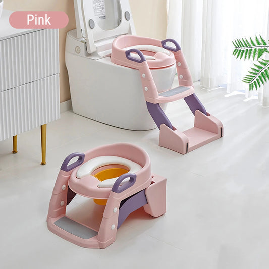 Children's Upgraded Toilet Seat with Step Stool Potty Training