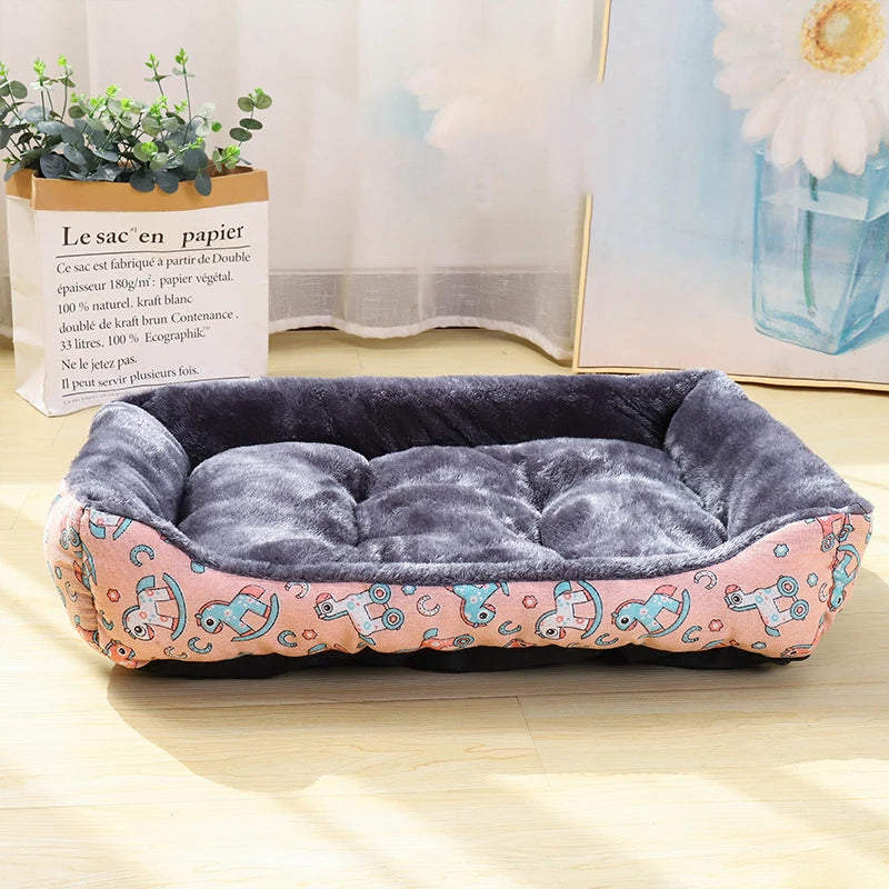 Cozy-Pet-Bed-Sofa-Coussin-Chein-Pink