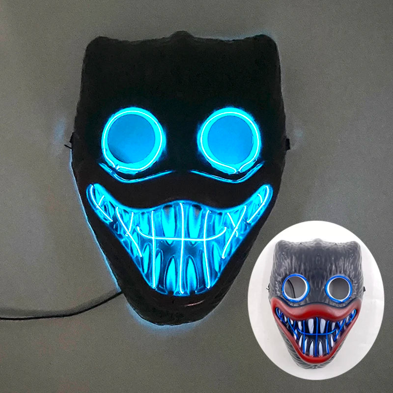 Neon Glow Horror Fun Mask For Parties
