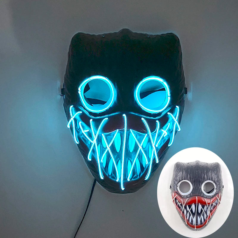 Neon Glow Horror Mask For Parties