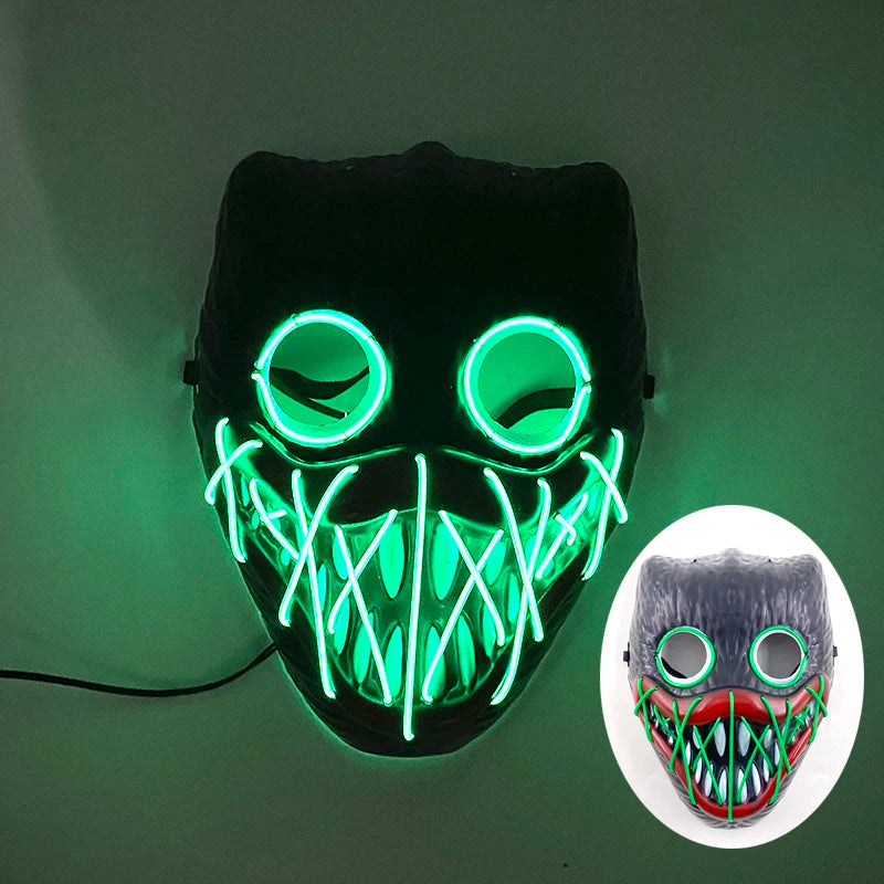 Neon Glow Horror Fun Mask