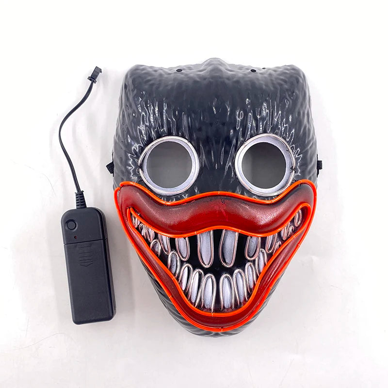 Neon Glow Horror Face Party Mask 