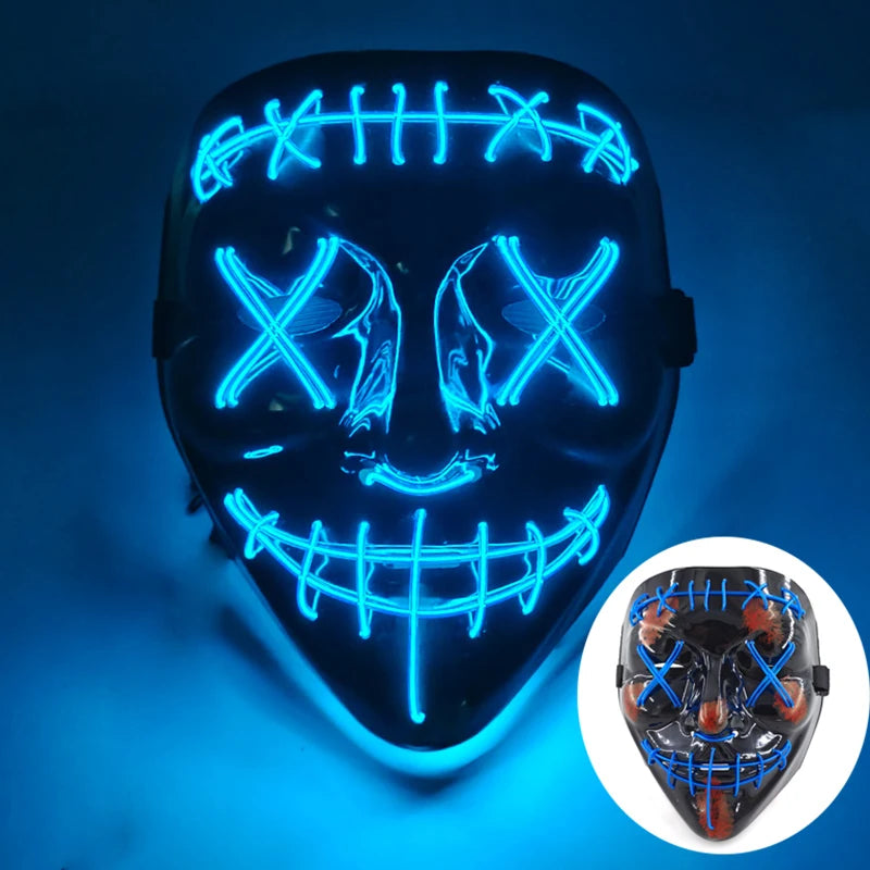 Glow Skull Halloween Horror Mask