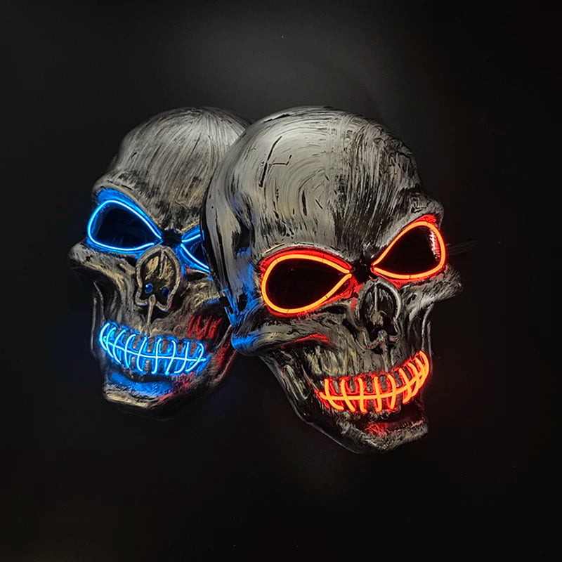 Glow Skull Neon Mask