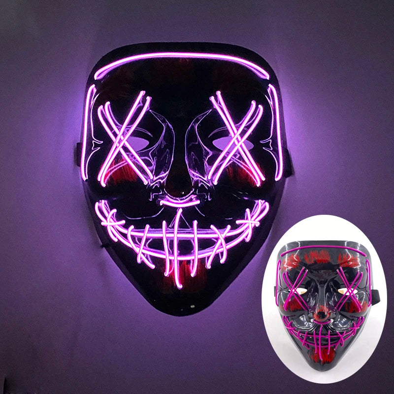 Glow Skull Mask Horror