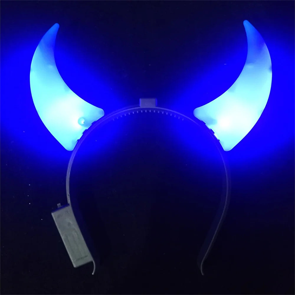 LED Devil Headband Horns