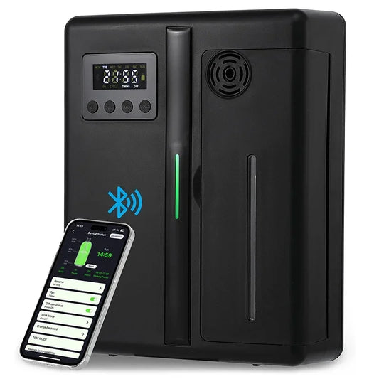 Smart Diffuser with LCD Display – Wall-Mountable, Silent Operation, and Wide Coverage