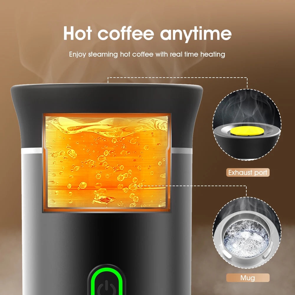 Wireless Electric Portable Espresso Coffee Machine for Car Home Camp Jim Dandy