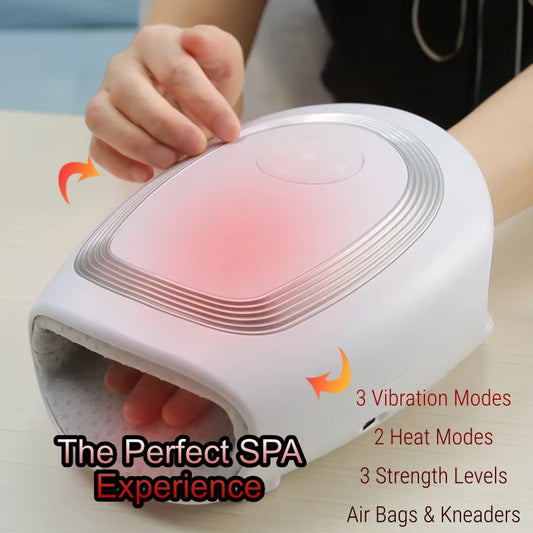 Rechargeable Electric Hand Massager with Heat & Kneading