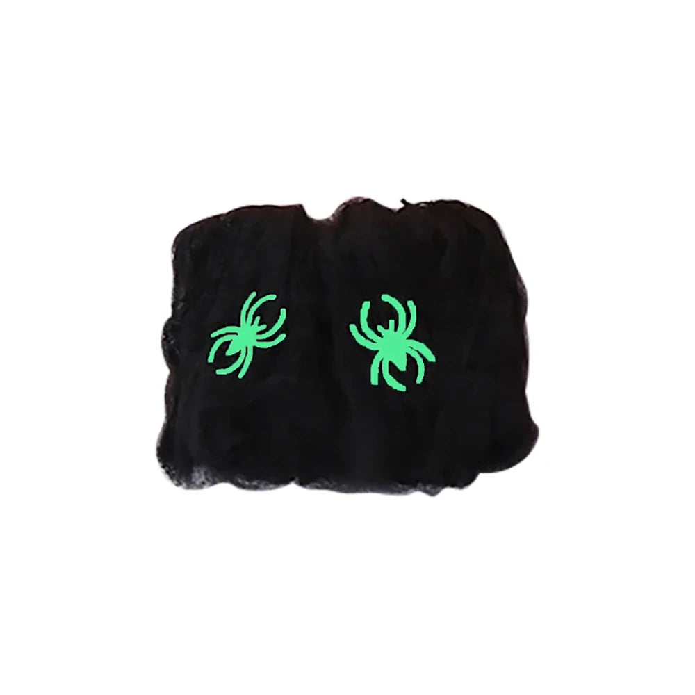 Black Spooky Spider Web Horror