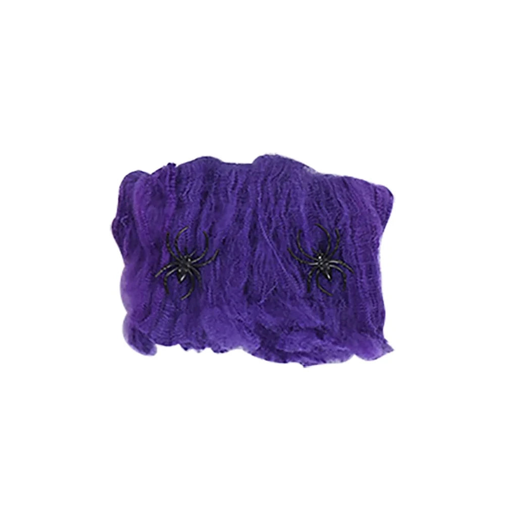 Purple Spooky Spider Web Horror