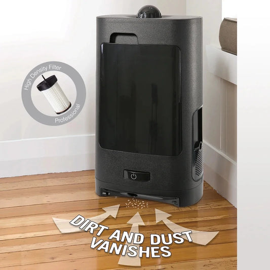 Touchless Powerful Stationary Vacuum - Dual High-Efficiency Filtration and Automatic Sensors