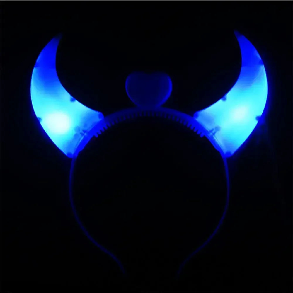 LED Headband Devil Horns